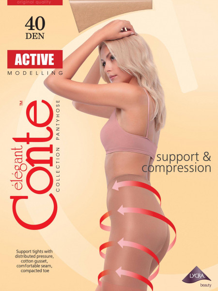 Колготки Conte ACTIVE Natural (бежевый) 40den